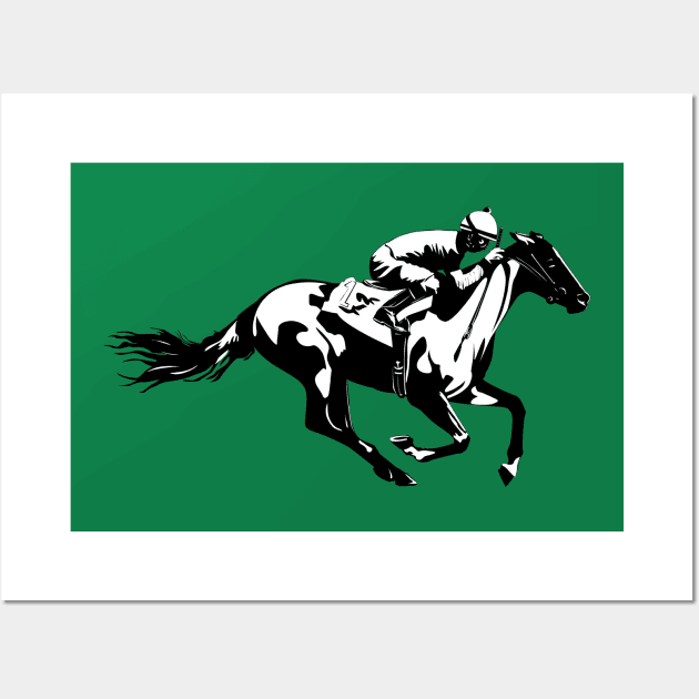 No.1 Horse Race Jockey Wall Art by snknjak